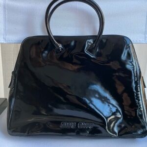 Authentic Pre-Owned Miu Miu Archive Black Patent Bag